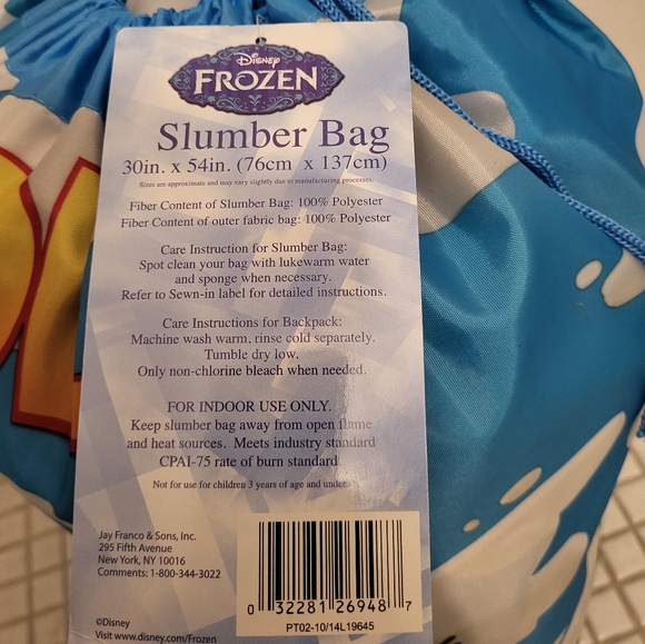 New Kids Olaf Sleeping Bag 2-Piece Set - Picture 6 of 7